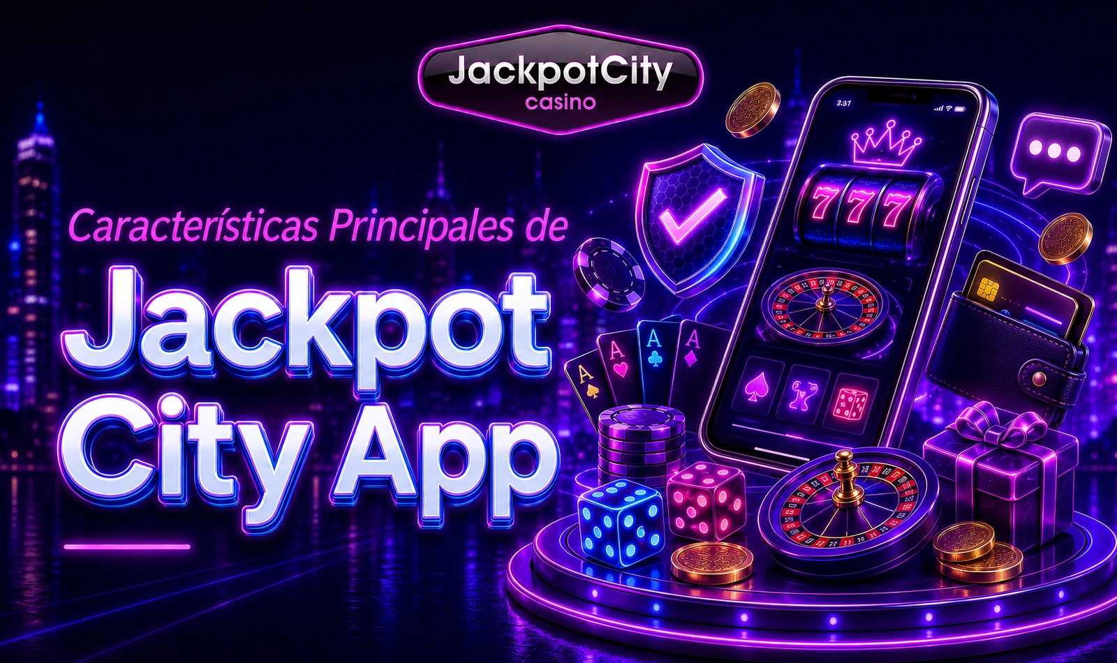 Características principales de la app Jackpot City para jugadores móviles chilenos