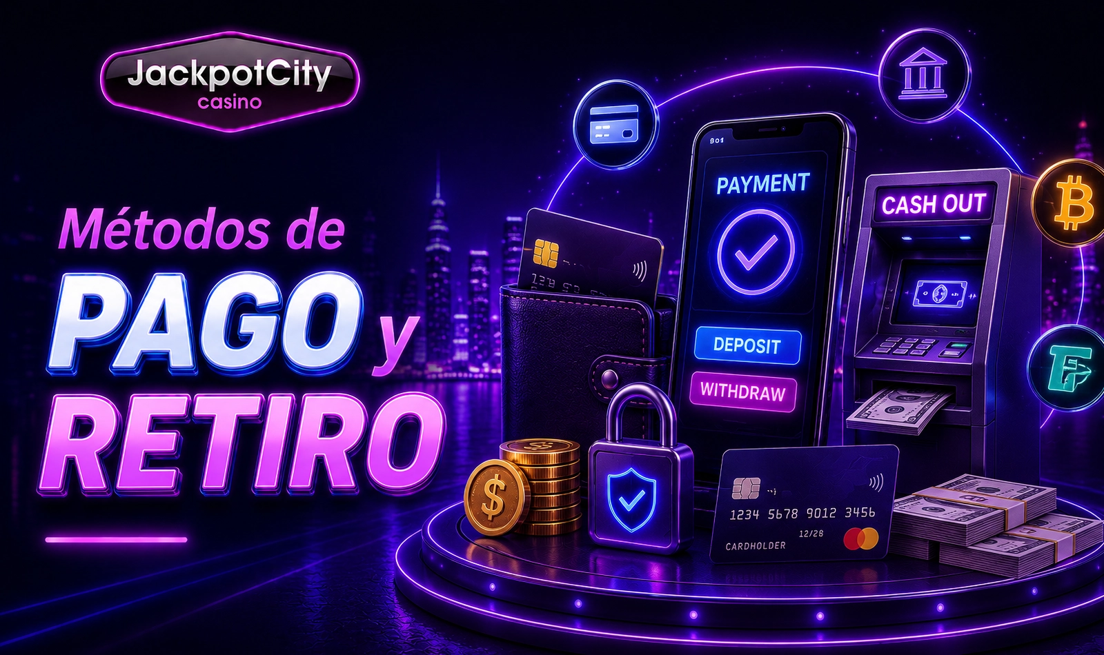 Métodos de pago y retiro en Jackpot City para Chile