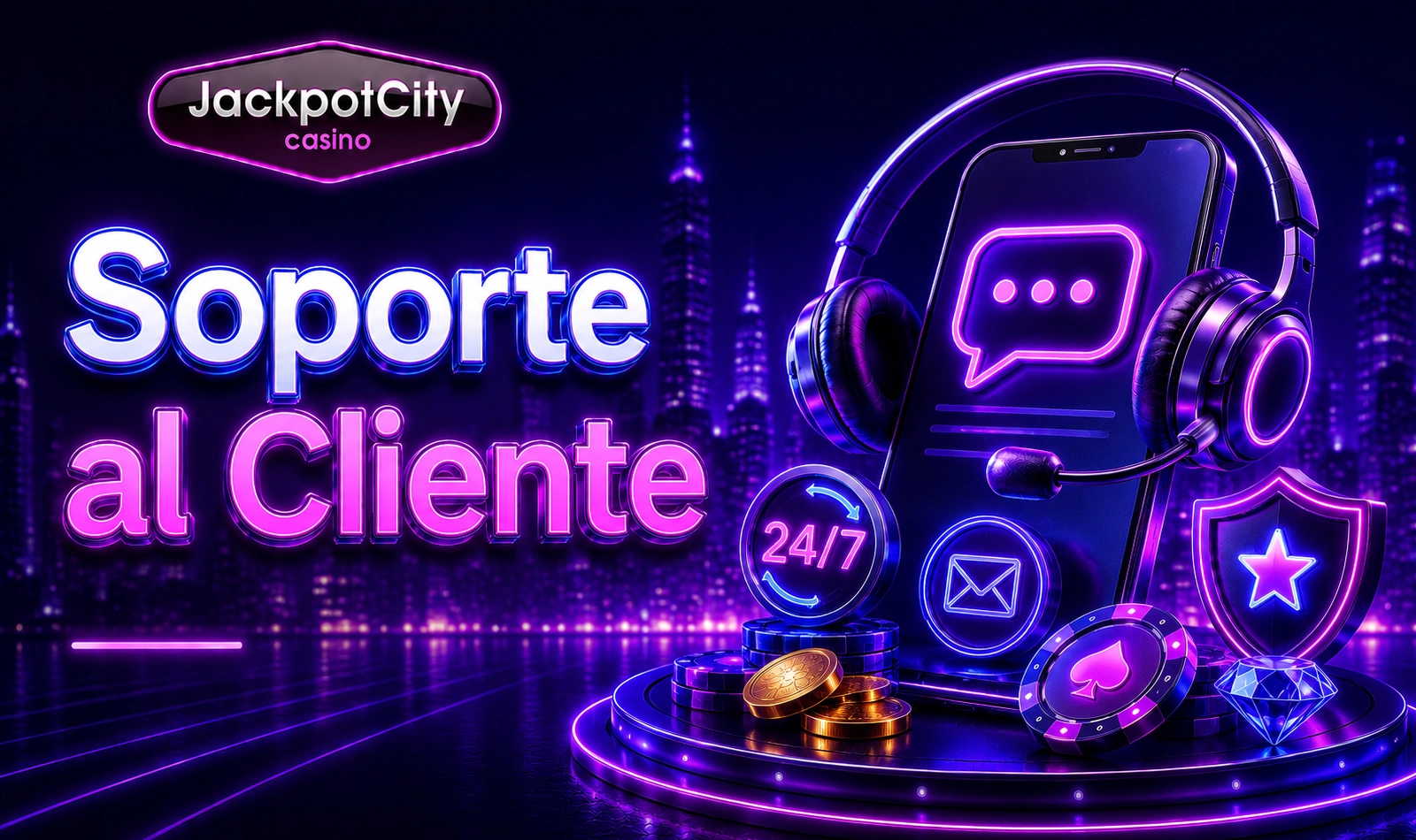 Soporte al cliente Jackpot City para resolver dudas desde la app