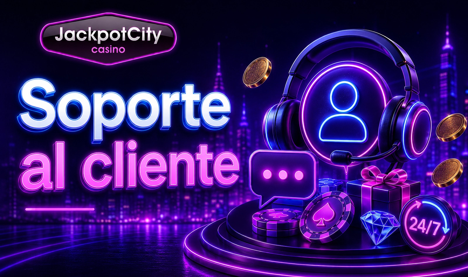 Atención al cliente de Jackpot City para resolver dudas de jugadores